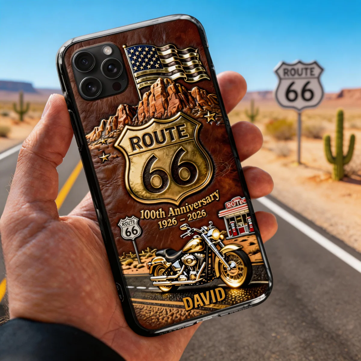 100th Anniversary Motorcycle Phone Case Personalized Gifts For Bikers - Image 2