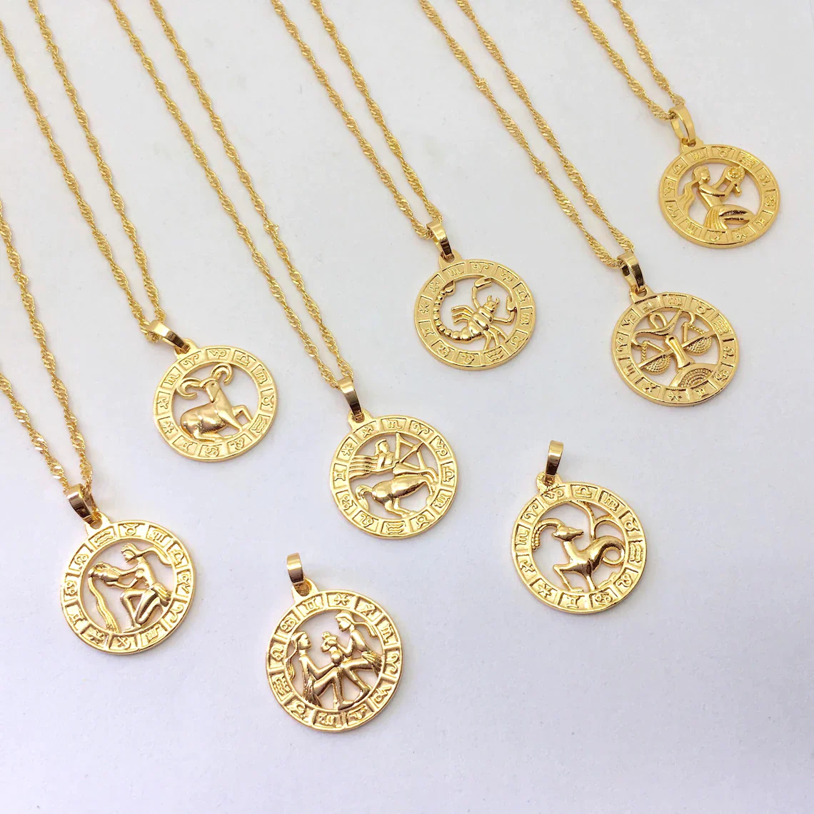 12 Constellation Zodiac Sign Necklace - Image 3