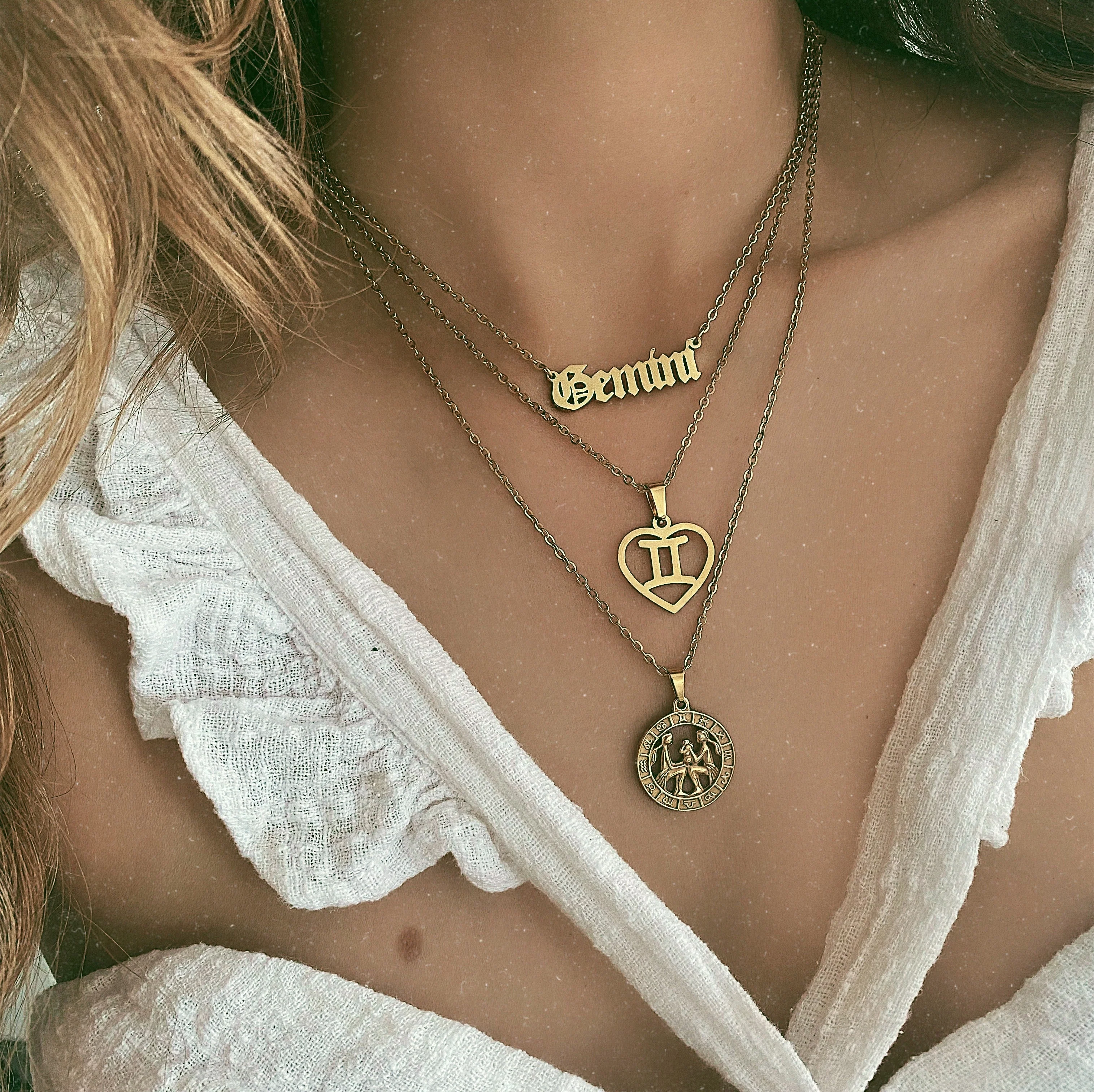 12 Constellation Zodiac Sign Necklace - Image 7