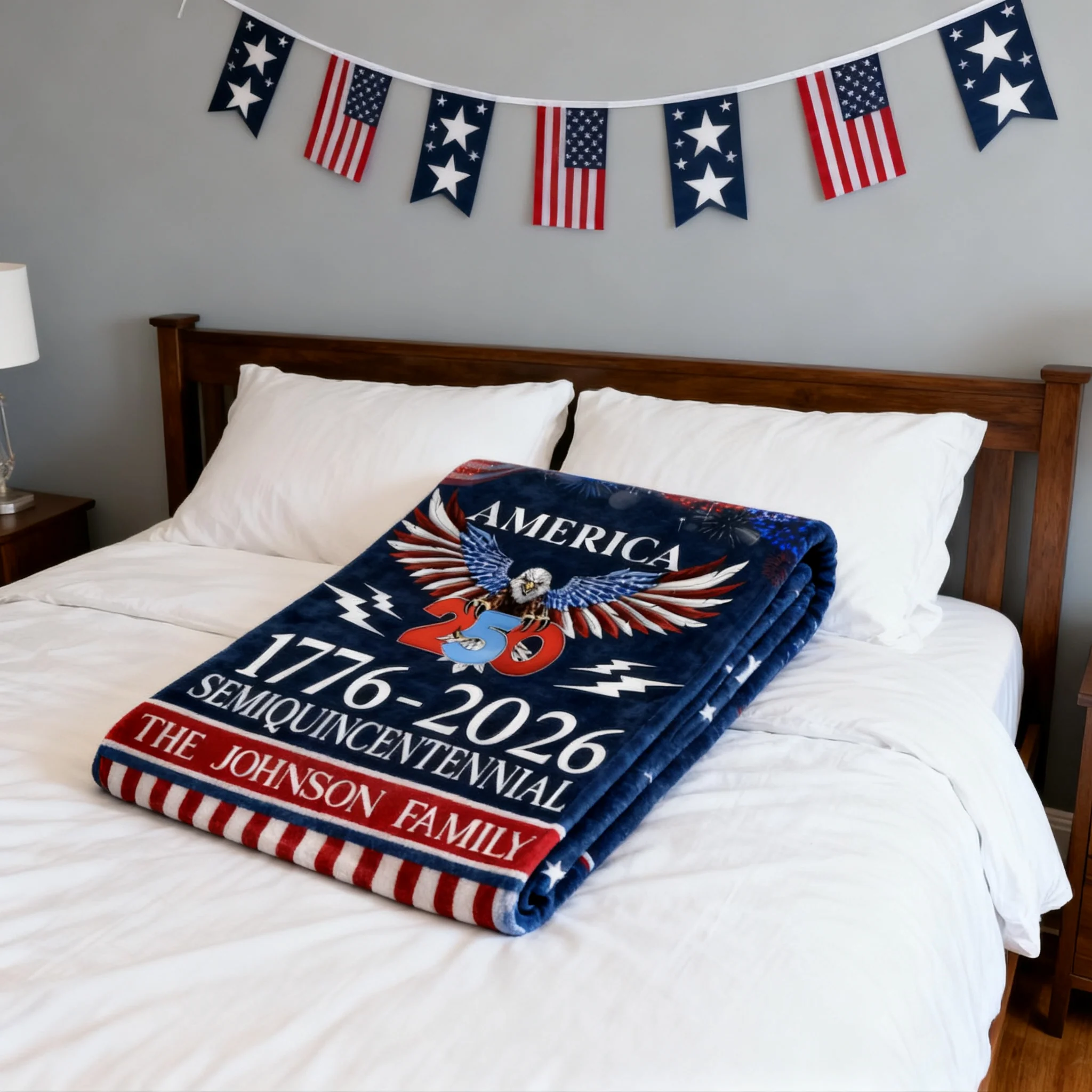 250 Years America Semiquincentennial Personalized Blanket - Image 9