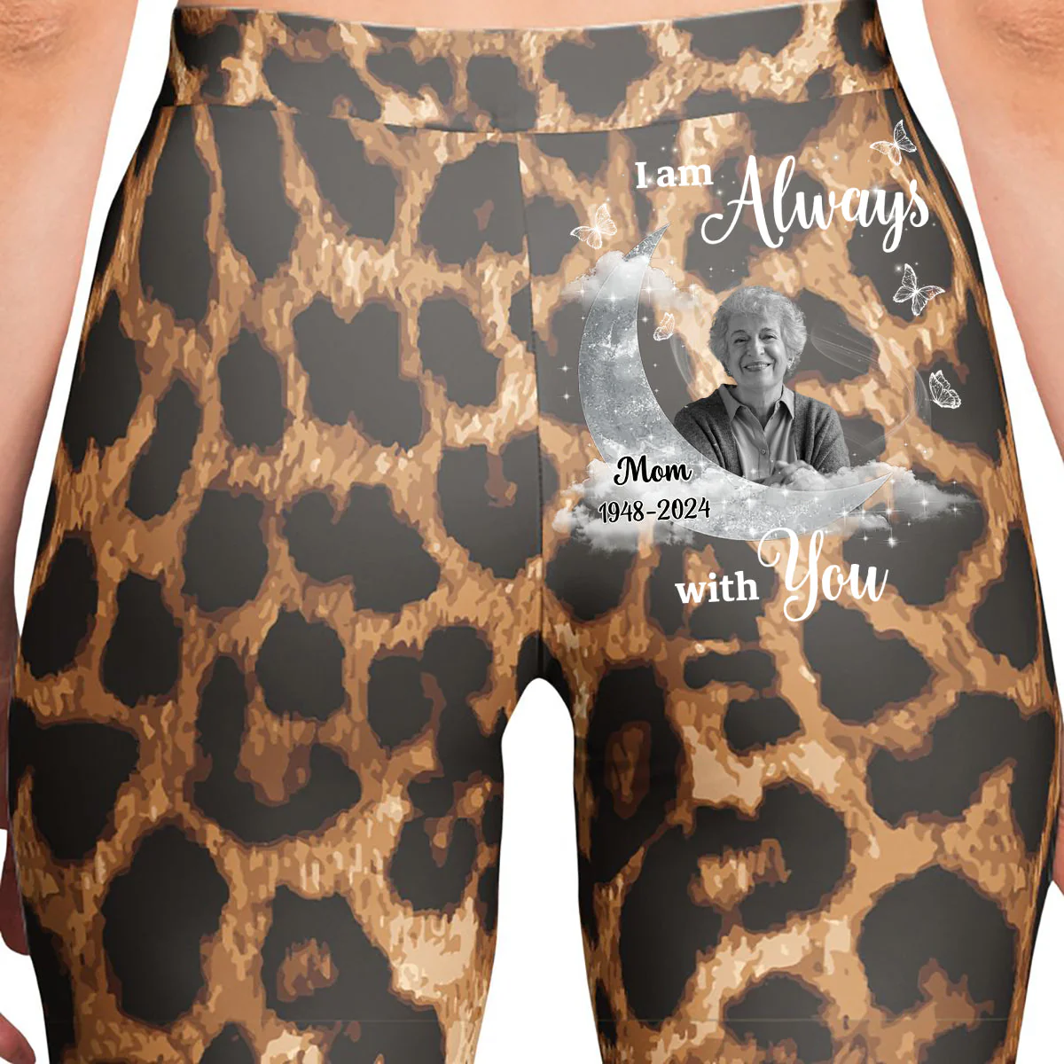 A Big Piece Of My Heart Lives In Heaven Personalized Leggings - Image 2
