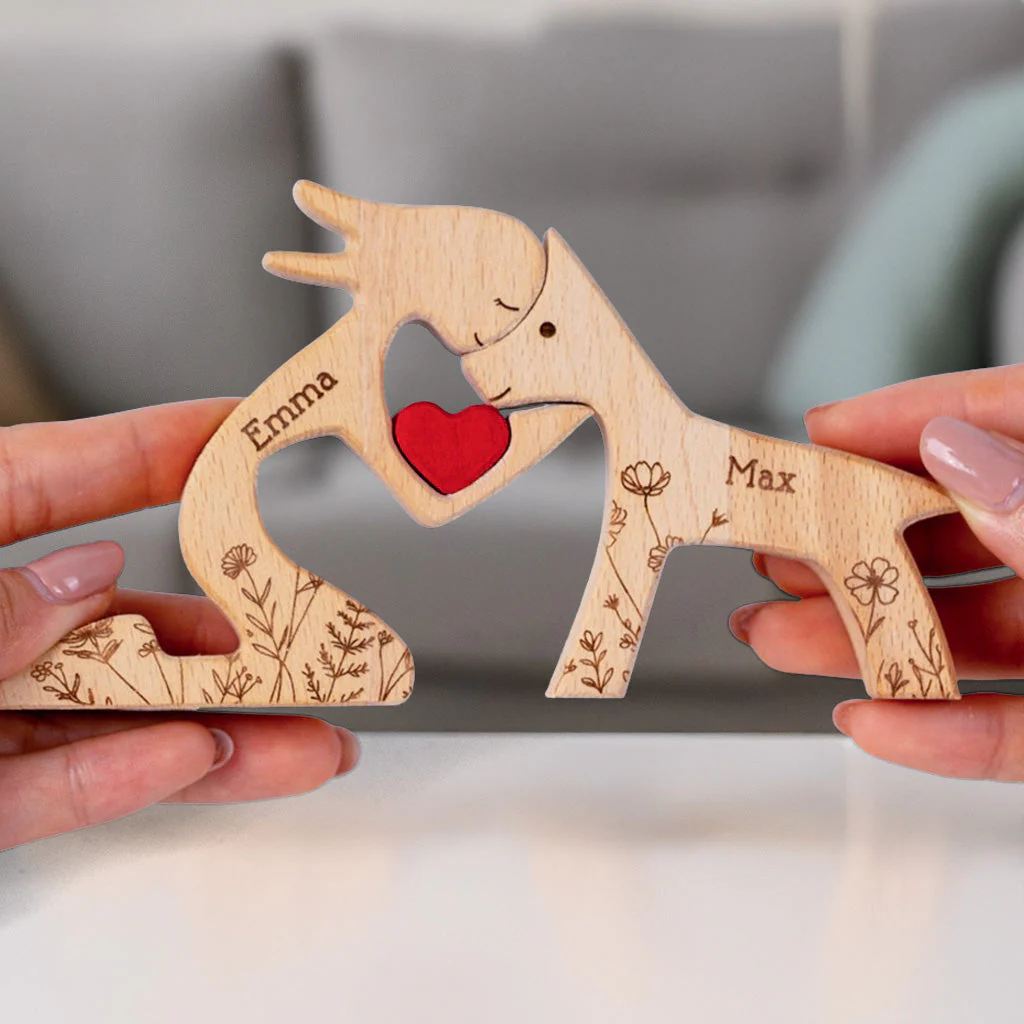 A Girl And Her Dog A Bond That Can't Be Broken - Personalized Custom Wooden Puzzle - Image 2
