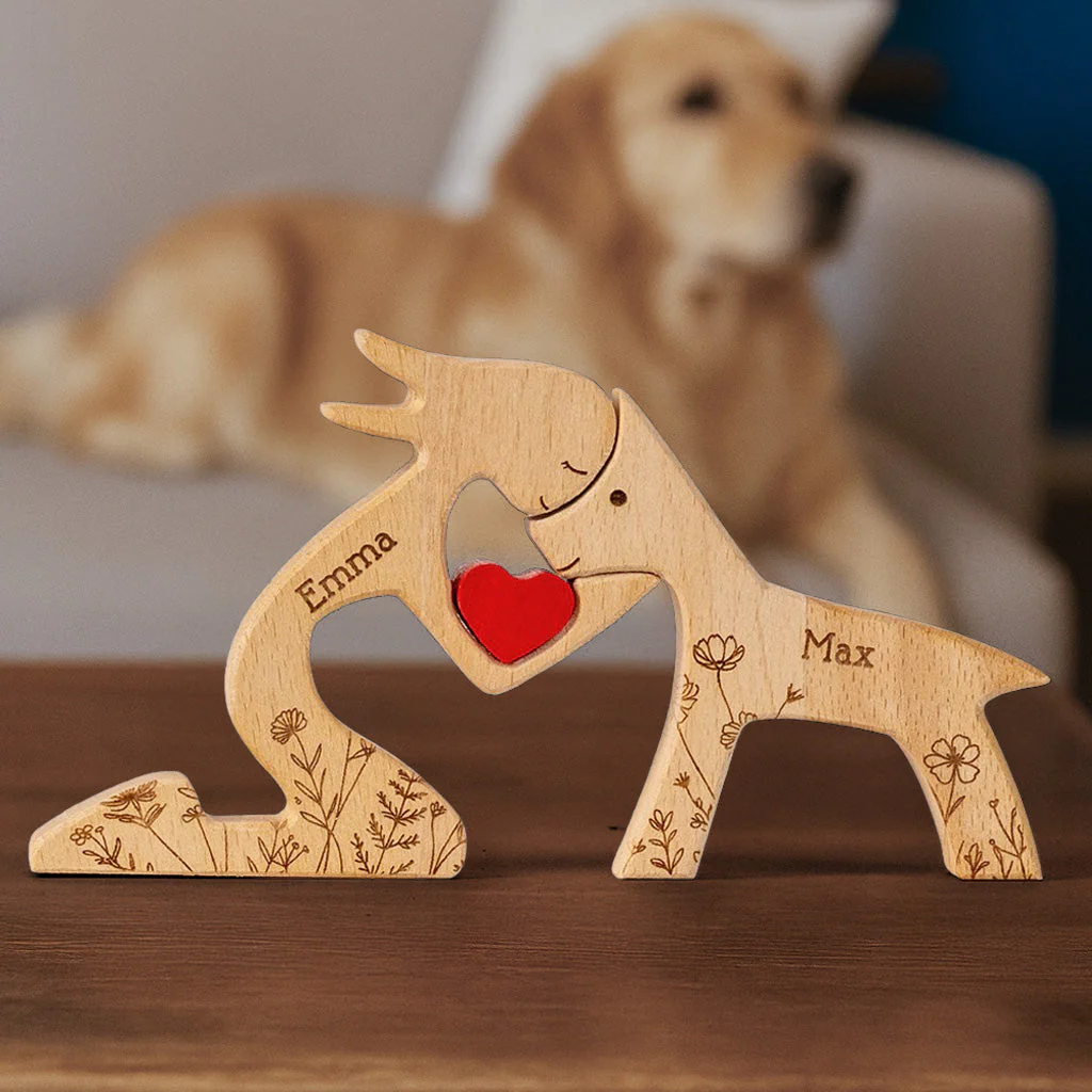 A Girl And Her Dog A Bond That Can't Be Broken - Personalized Custom Wooden Puzzle - Image 3
