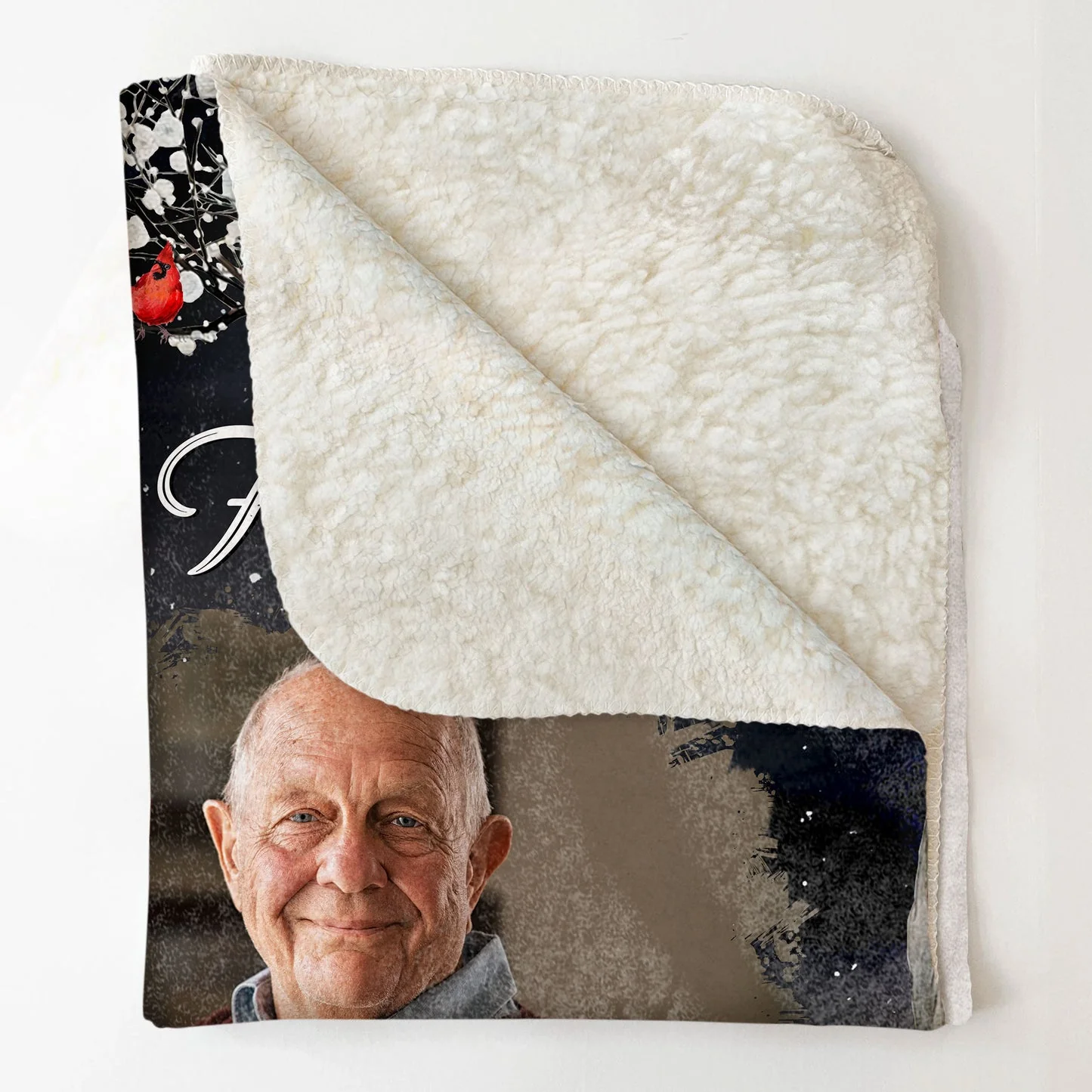 A Hug From Heaven - Personalized Photo Memorial Blanket - Image 4