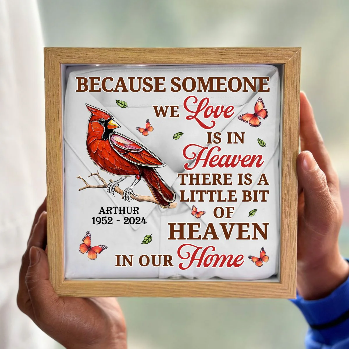 A Little Bit Of Heaven In Our Home - Personalized Memory Box - Image 3