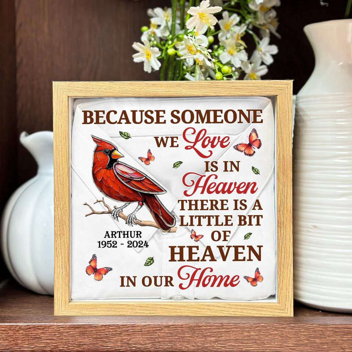 A Little Bit Of Heaven In Our Home - Personalized Memory Box - Image 4