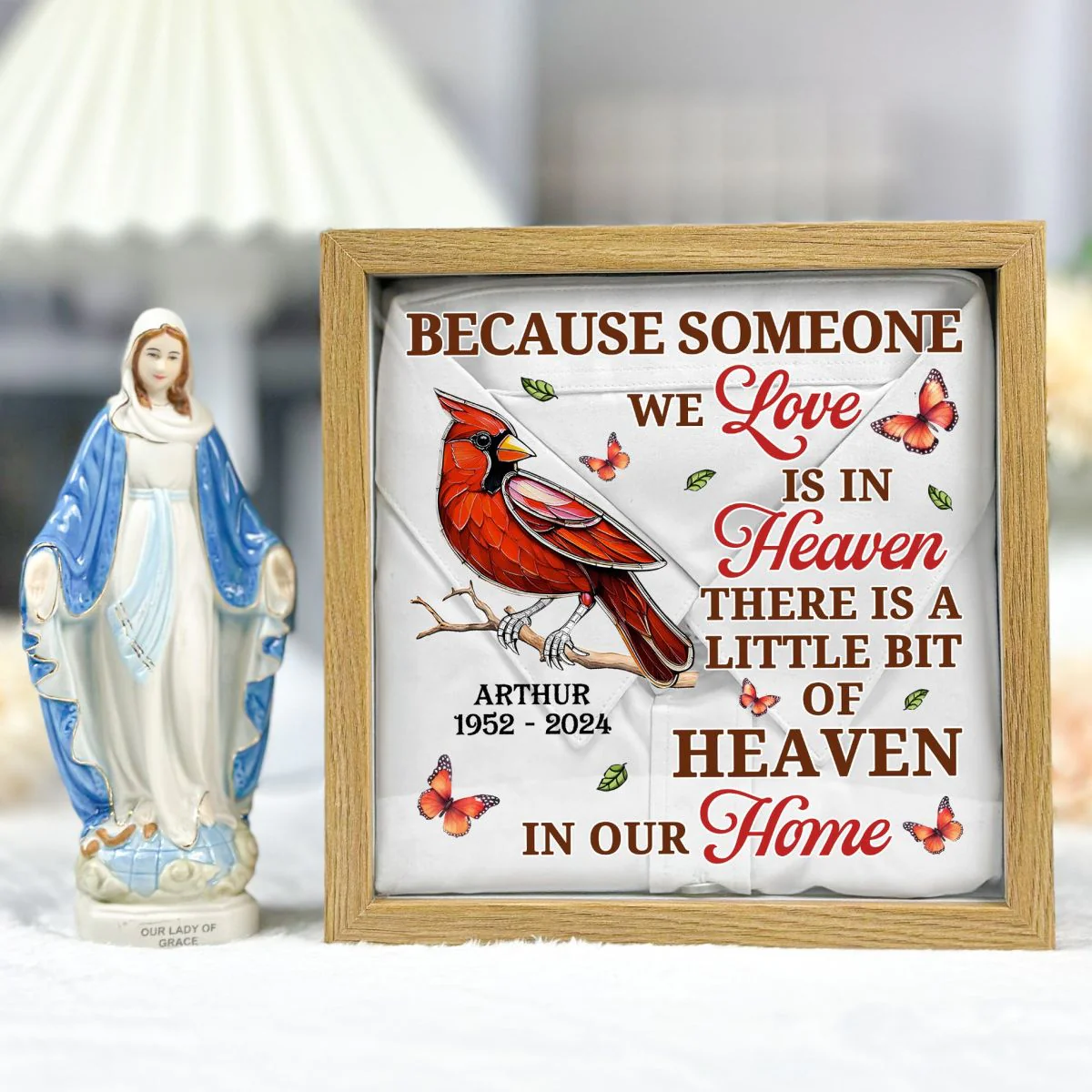 A Little Bit Of Heaven In Our Home - Personalized Memory Box - Image 5