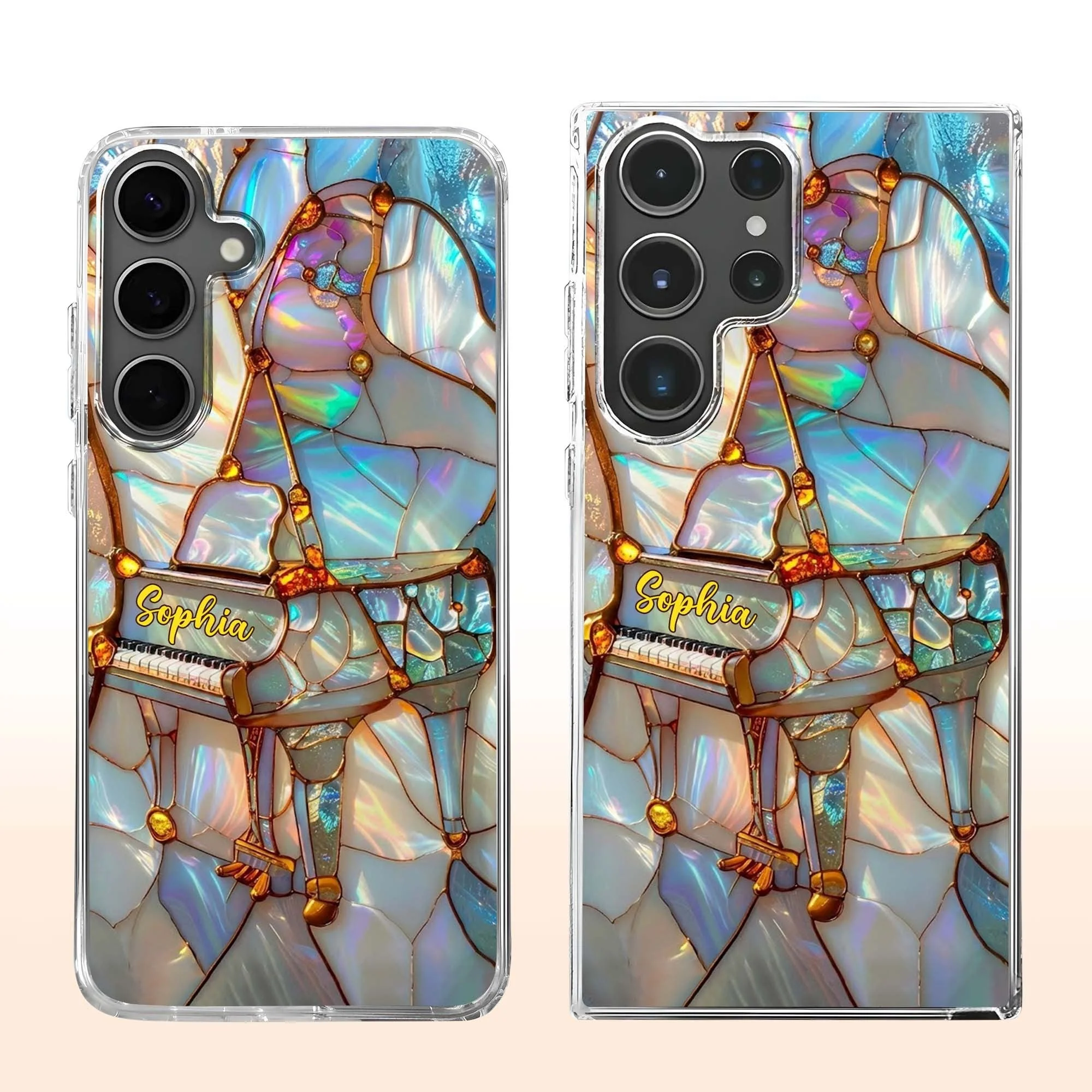 A Melody For The Soul Personalized Clear Phone Case for Musicians - Image 2