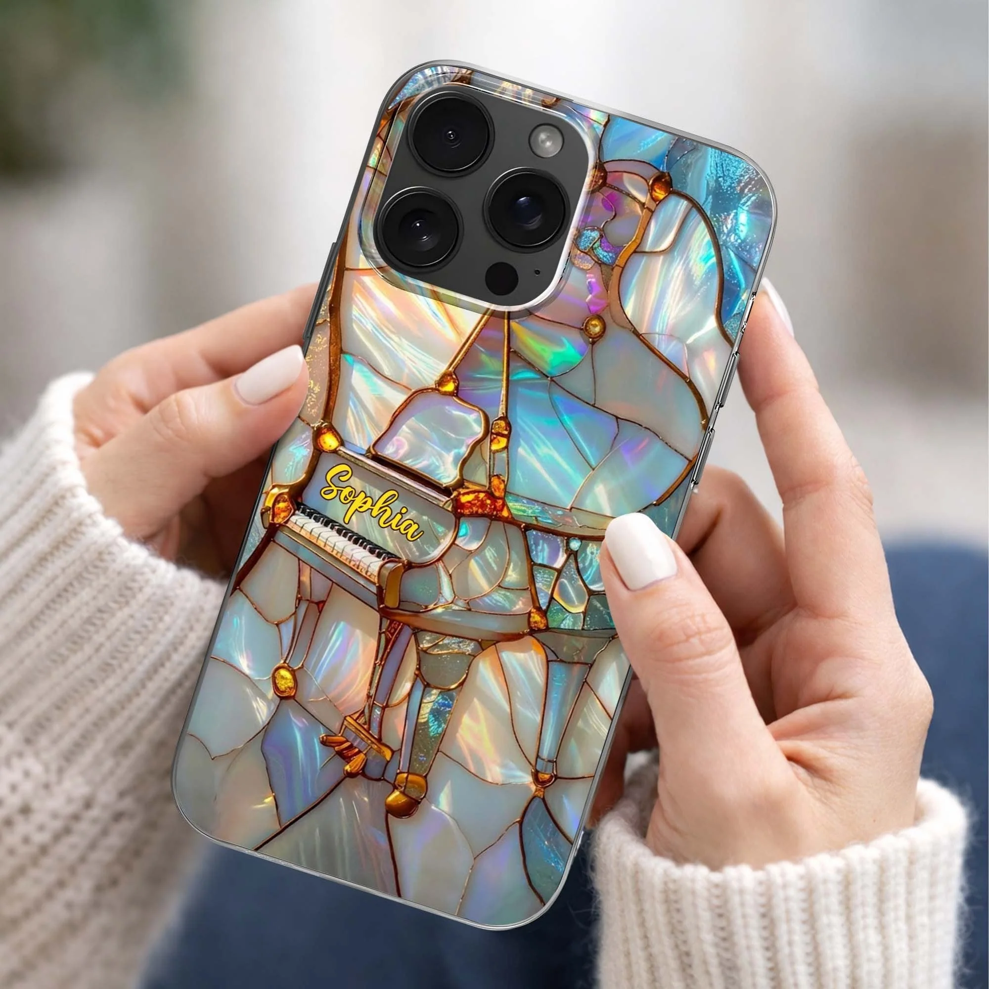 A Melody For The Soul Personalized Clear Phone Case for Musicians - Image 3