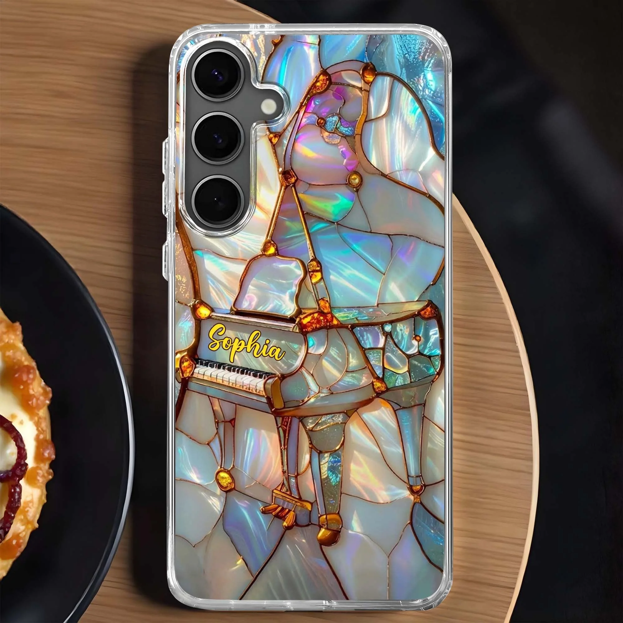 A Melody For The Soul Personalized Clear Phone Case for Musicians - Image 6