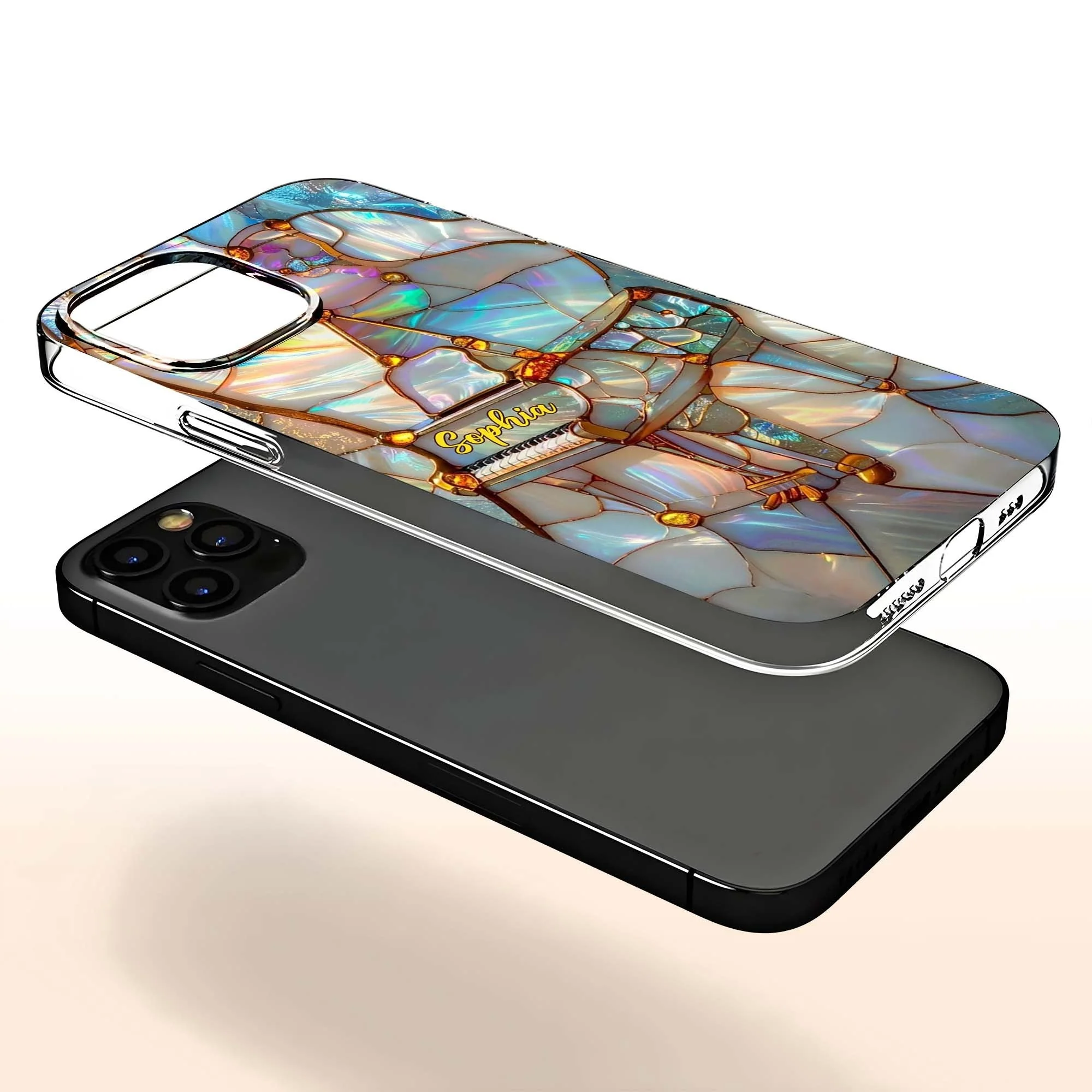 A Melody For The Soul Personalized Clear Phone Case for Musicians - Image 9