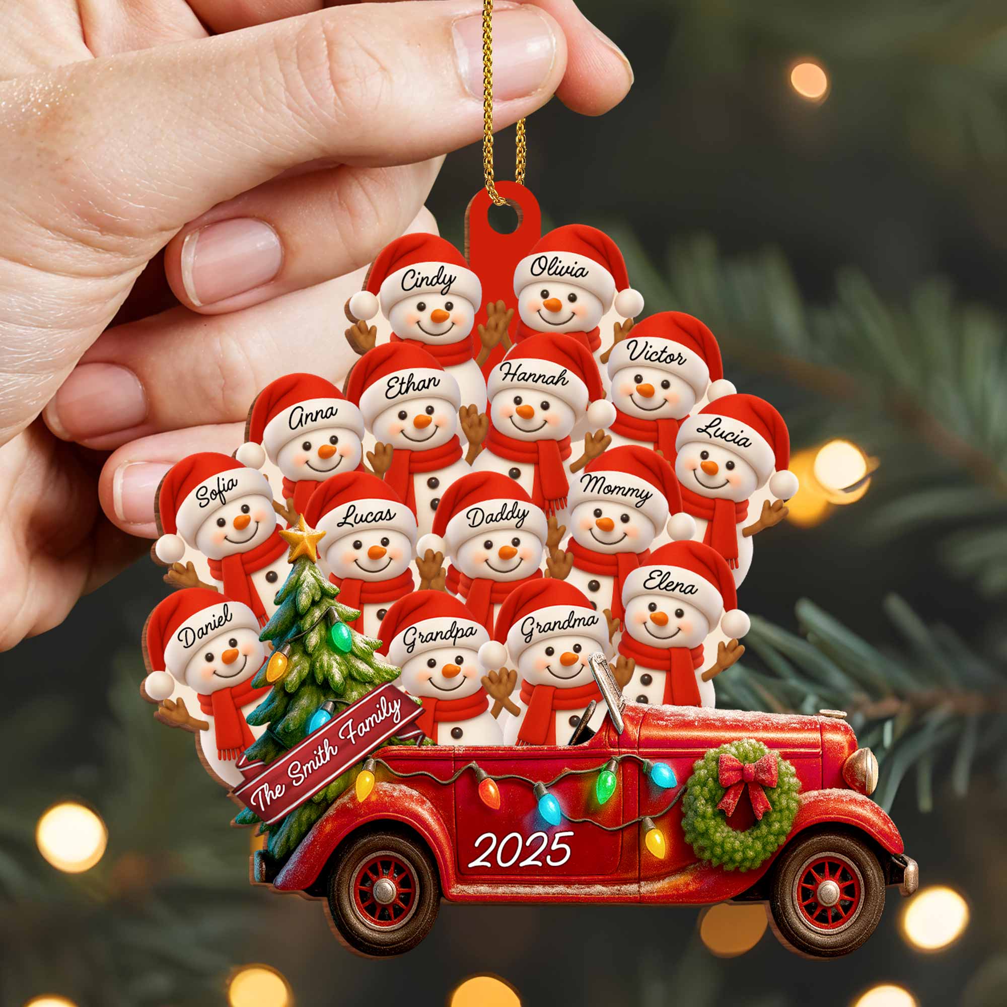 A Special Holiday Season, Personalized Wood Ornament, Gift For Family and Christmas Lovers - Image 2