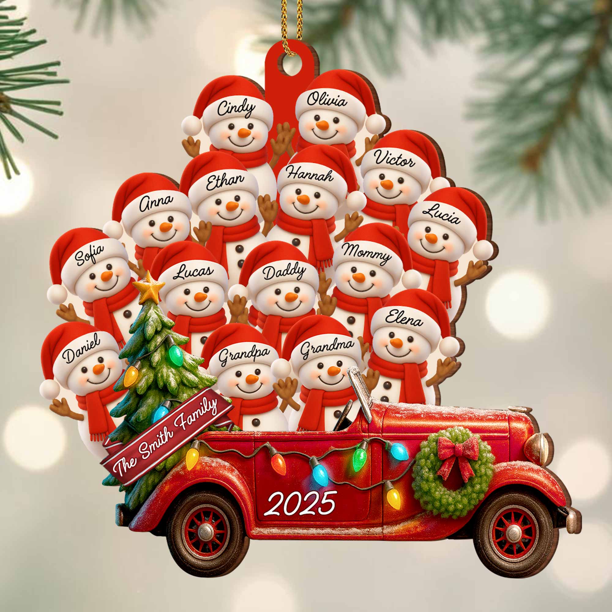 A Special Holiday Season, Personalized Wood Ornament, Gift For Family and Christmas Lovers - Image 4