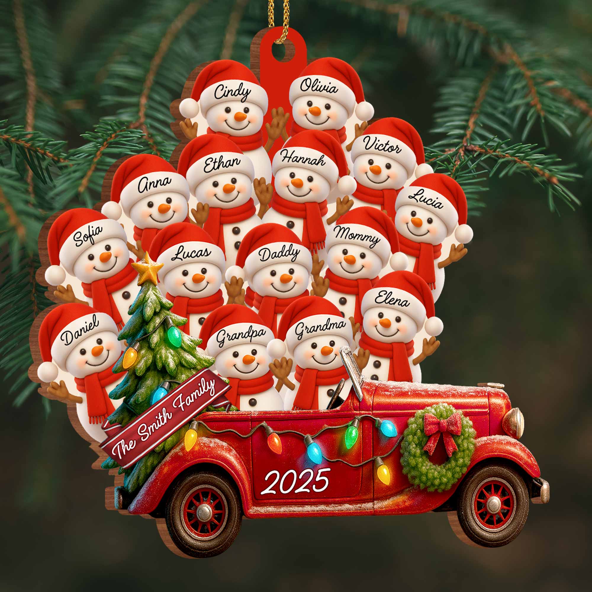 A Special Holiday Season, Personalized Wood Ornament, Gift For Family and Christmas Lovers - Image 7