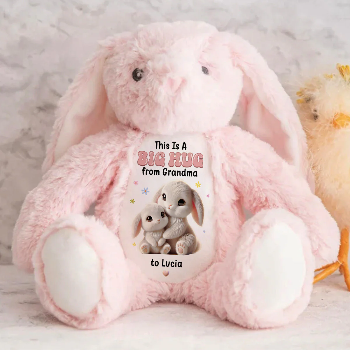 A Sweet Hug From Nana - Personalized Custom Easter Bunny Plush Gift For Family Members - Image 5