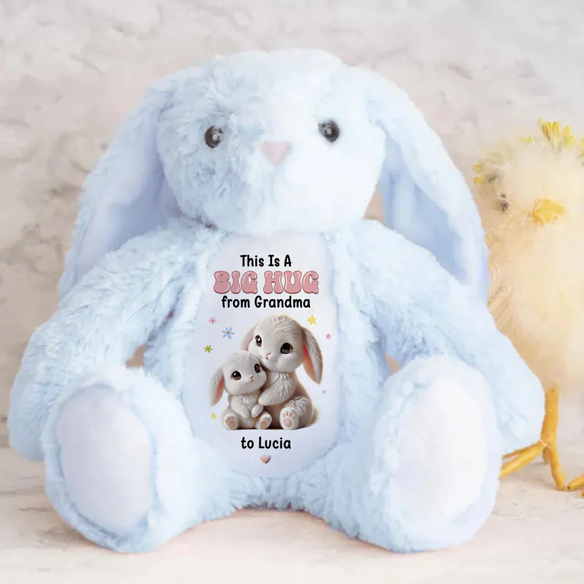 A Sweet Hug From Nana - Personalized Custom Easter Bunny Plush Gift For Family Members - Image 8