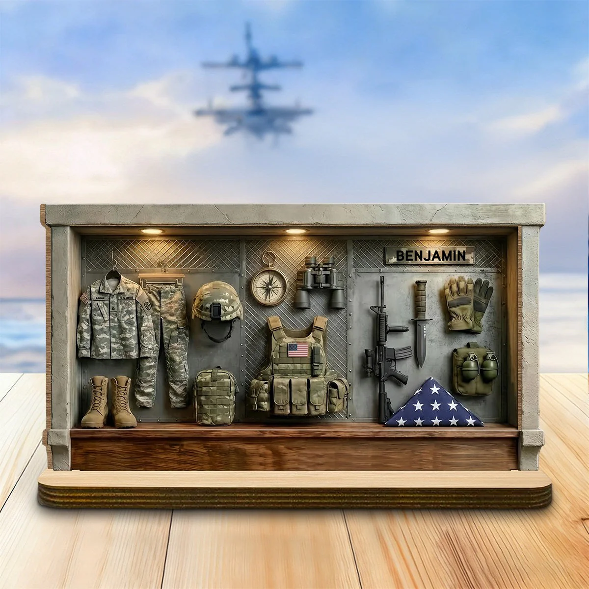 A Tribute To The Brave, Personalized Wood Plaque, Gift For Veterans - Image 5