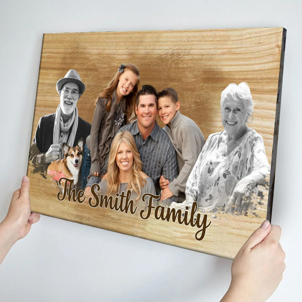 Add Deceased Love One To Photo, Custom Combine Photos Canvas - Image 4