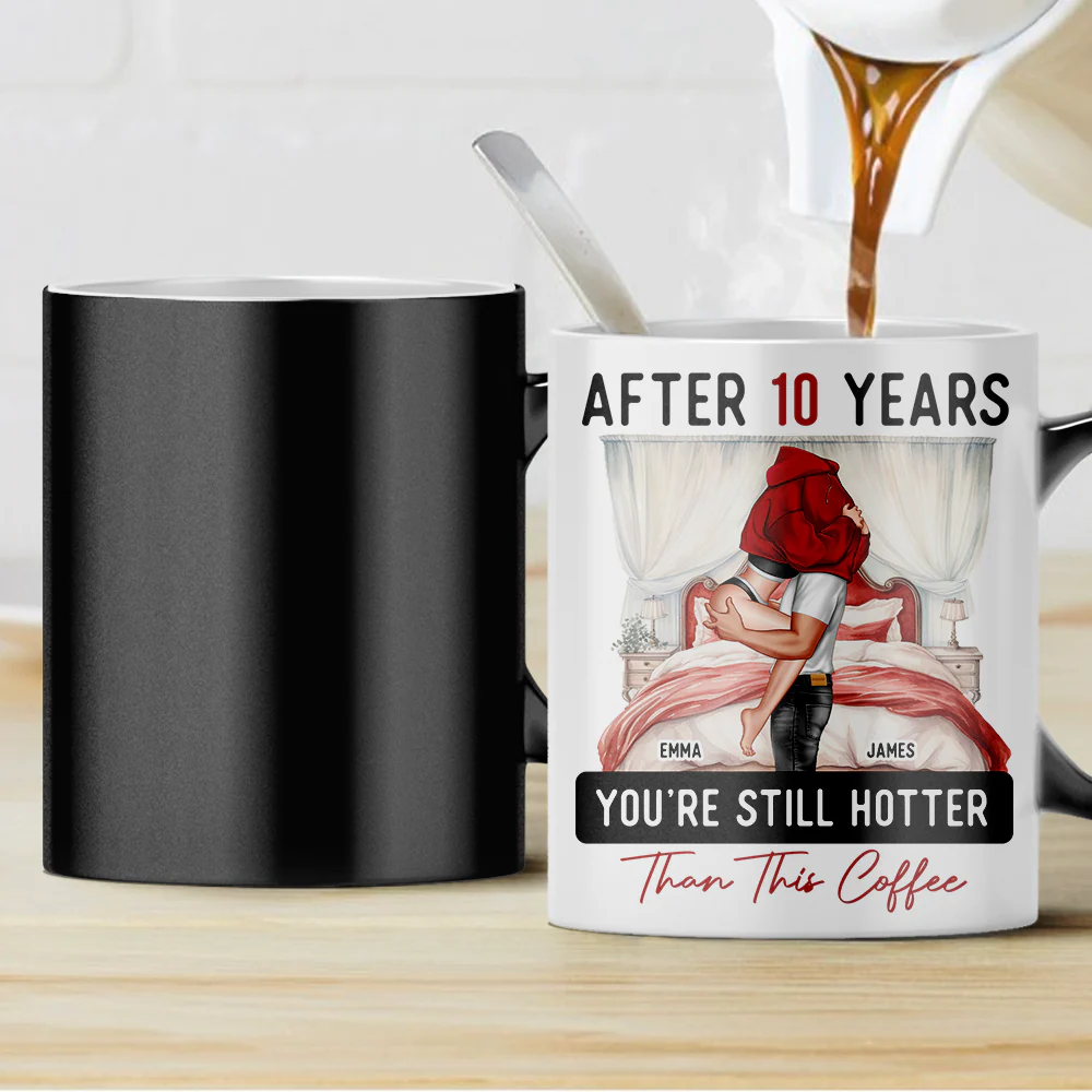 After Years You're Still Hotter Than This Coffee - Personalized Color-Changing Mug Gift - Image 2