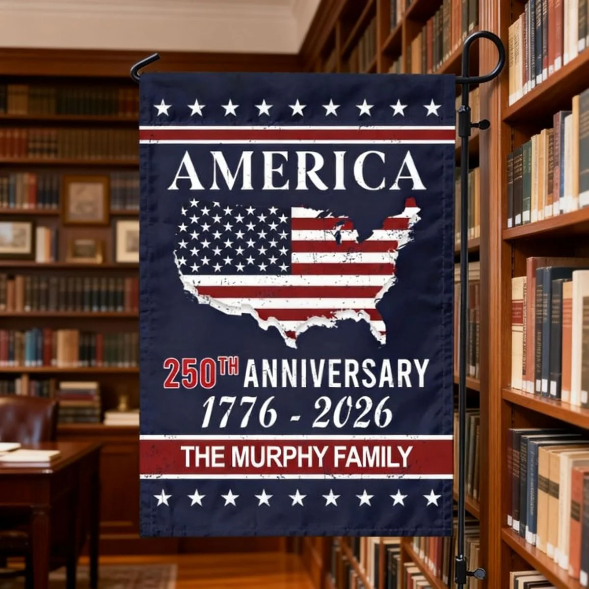 America 250th Anniversary Garden Flag Personalized Family Name - Image 6