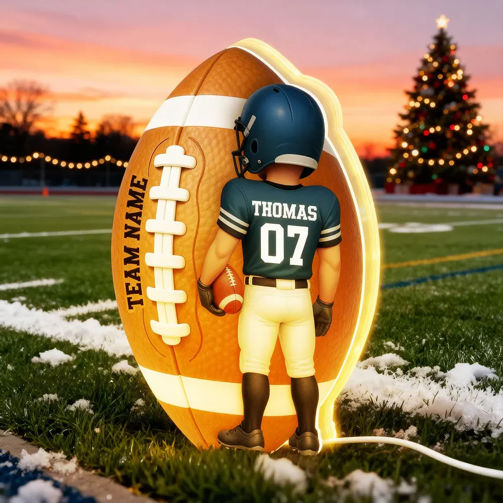 American Football - Personalized Light Box - Unique Christmas Gift - Image 5