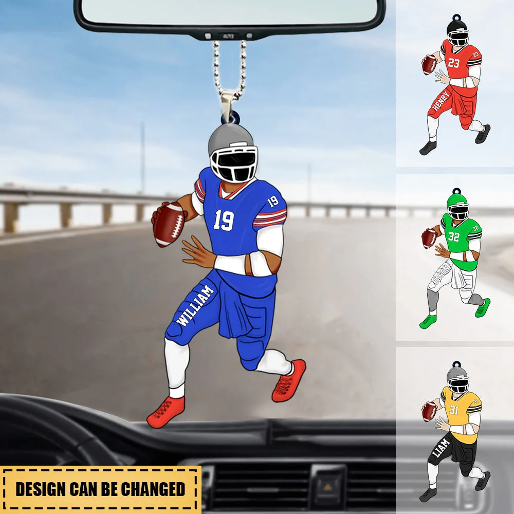 Personalized Acrylic Ornament Gift For Football Player Football Lovers