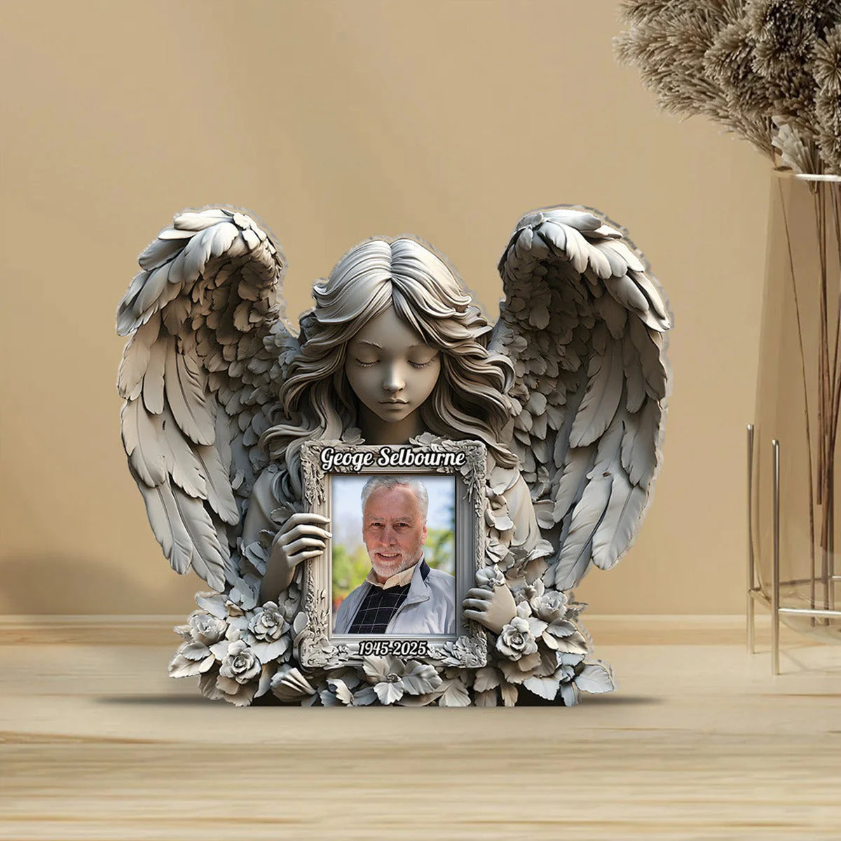 Angel Wings - Personalized Memorial Acrylic Plaque - Image 3
