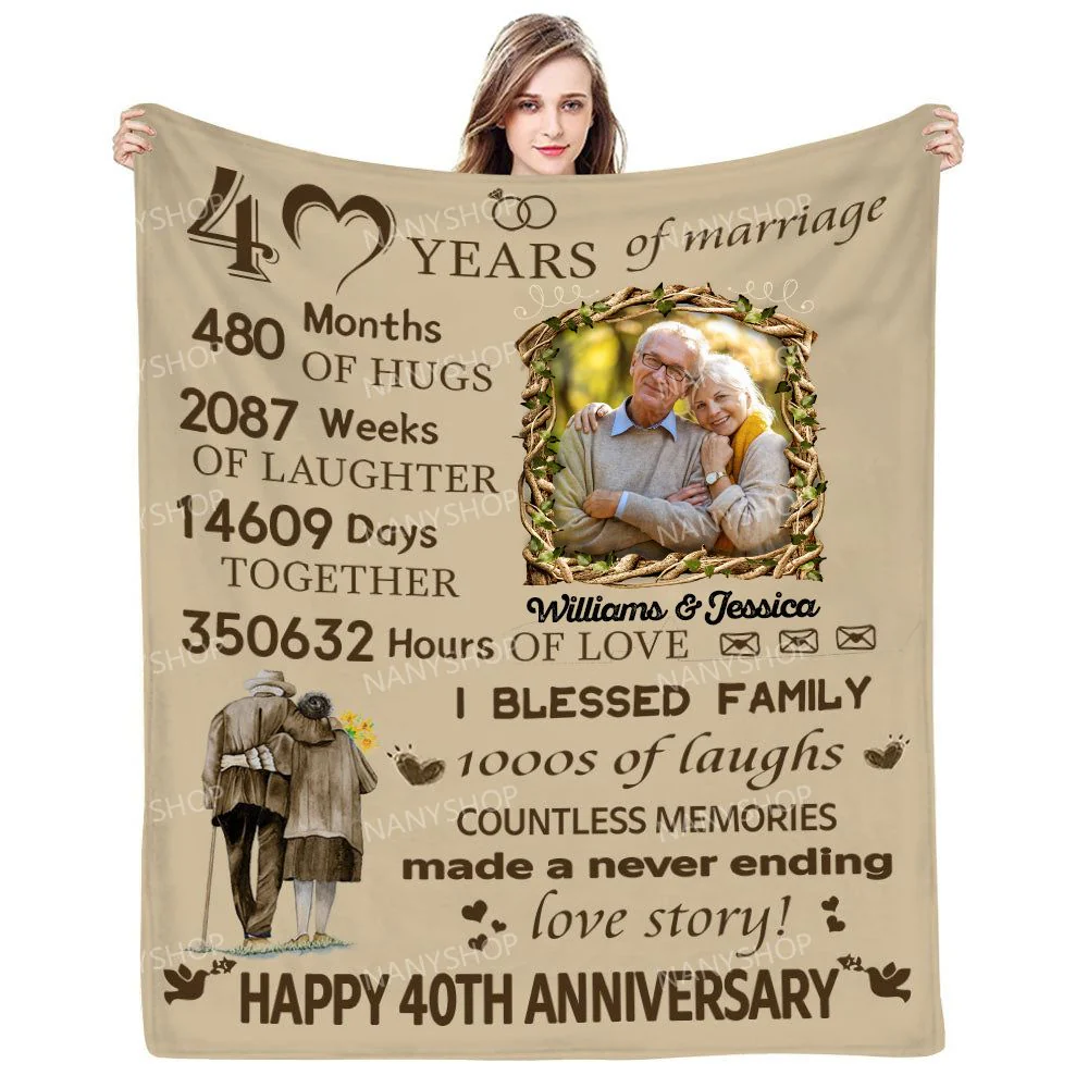 Anniversary Blanket Gifts - Custom Blanket Gift For Couple - Personalized Gifts For Couples - Image 6