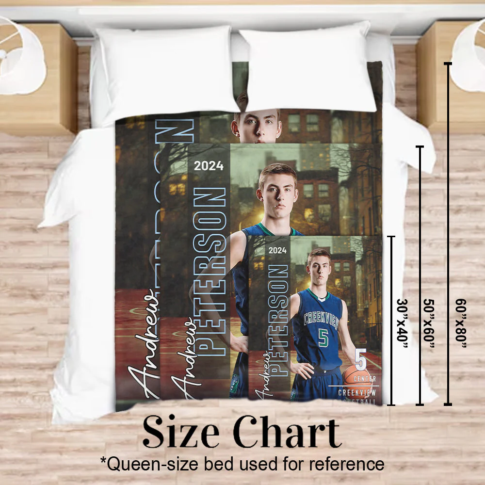 Any Sport, Name, Postion, Number, Team.... Personalized Sport-lover Blanket - Image 11