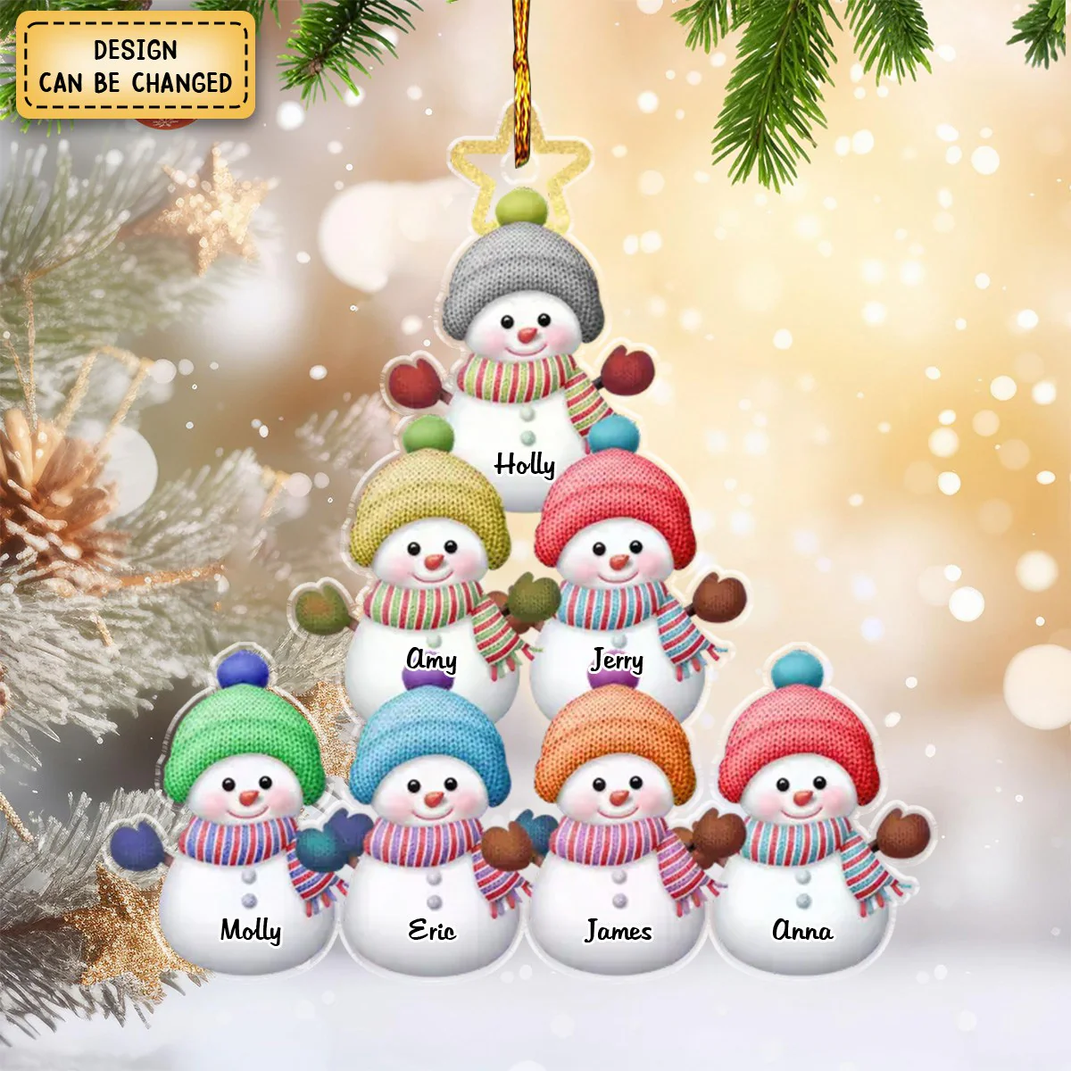 At Christmas Play And Make Good Cheer - Family Personalized Ornament - Christmas Gift For Family Members - Image 6