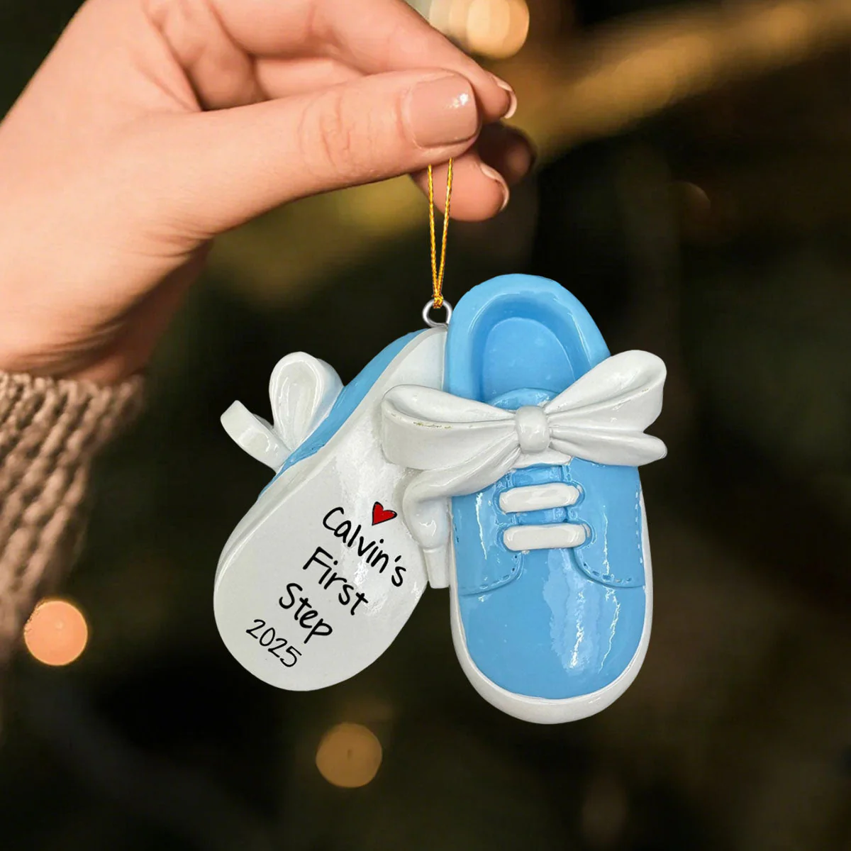 Baby First Step First Christmas Christmas Personalized Acrylic Ornament - Image 4