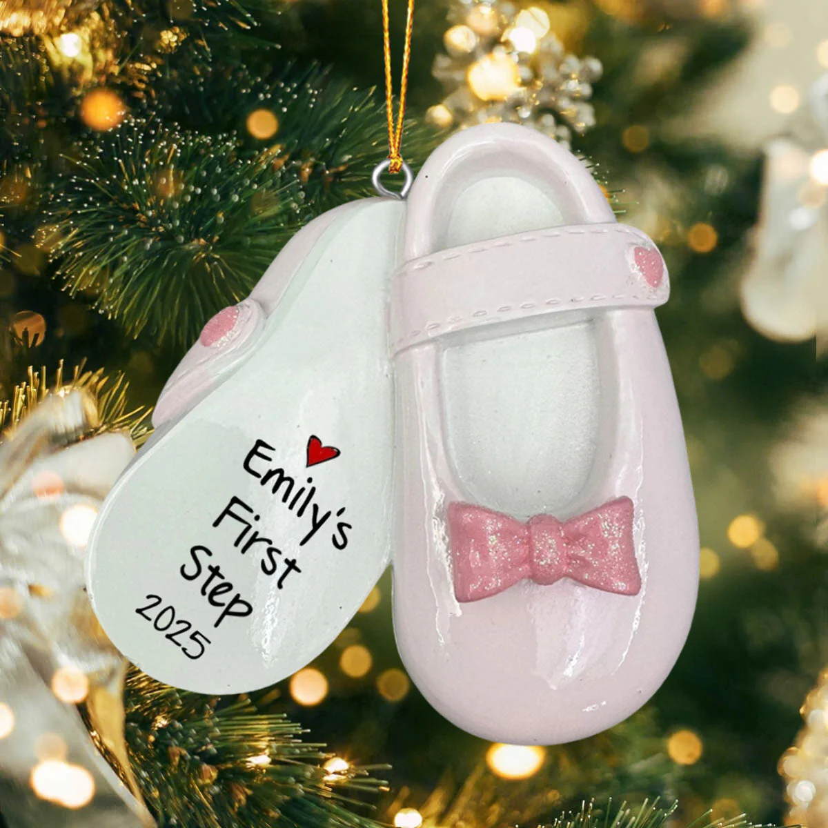 Baby First Step First Christmas Christmas Personalized Acrylic Ornament - Image 5