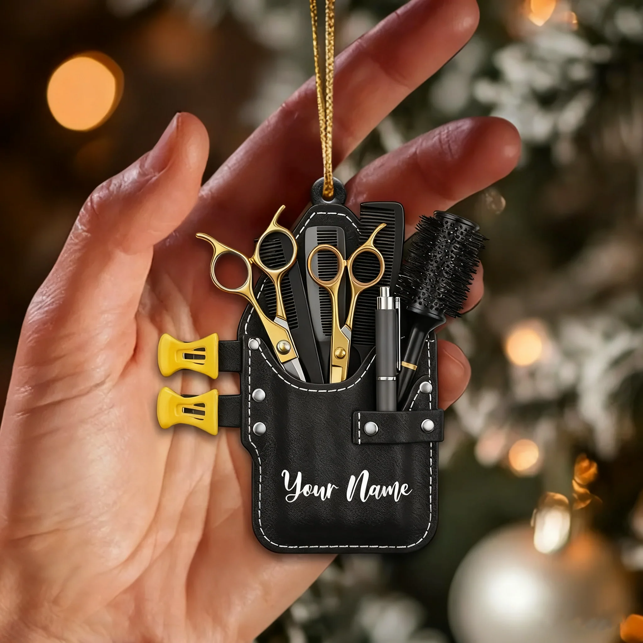 Barber Set Home Decor, Christmas Ornament, Personalized Ornament - Image 3