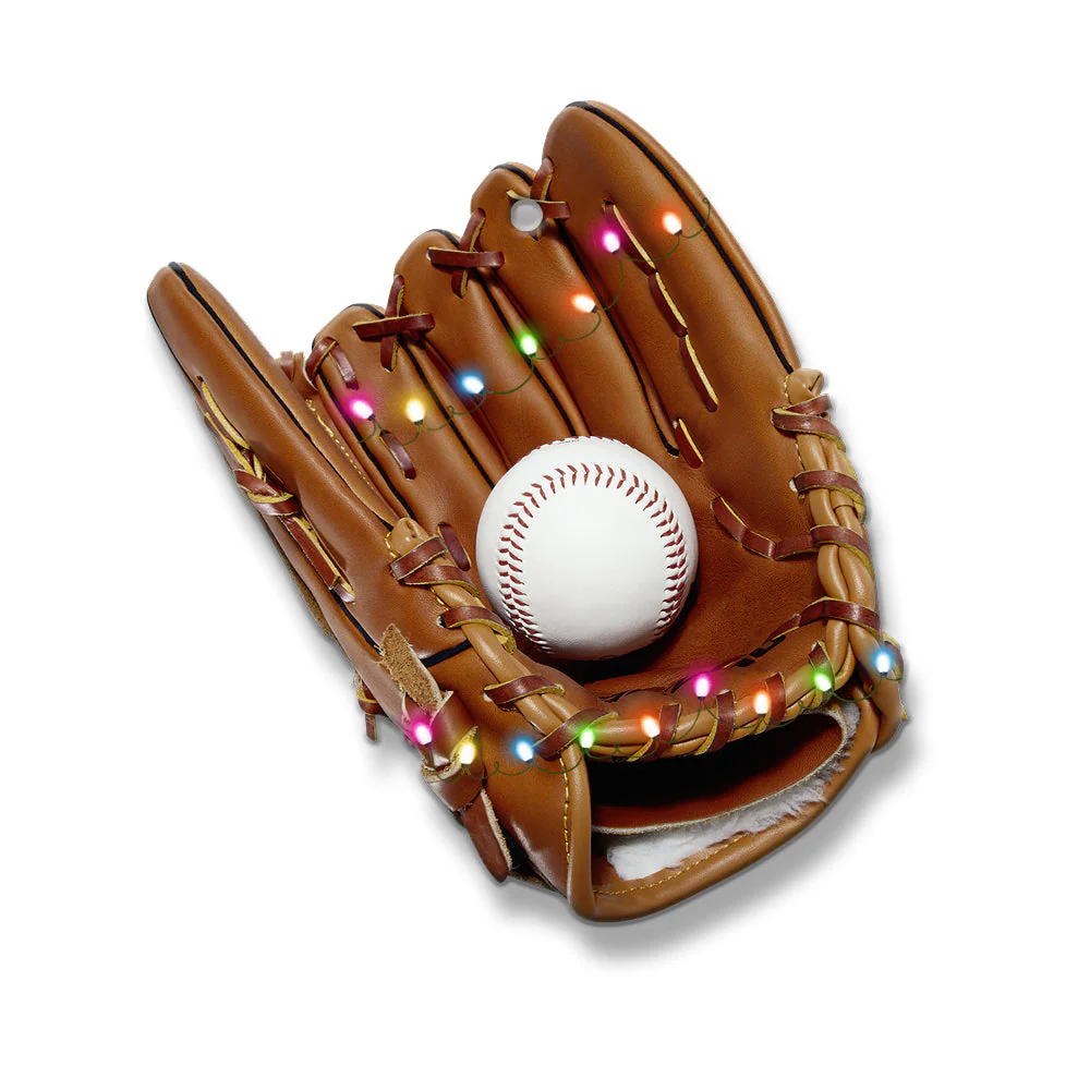 Baseball Gear Catcher's Mitt Gift for Baseball Players Personalized Christmas Ornament - Image 2
