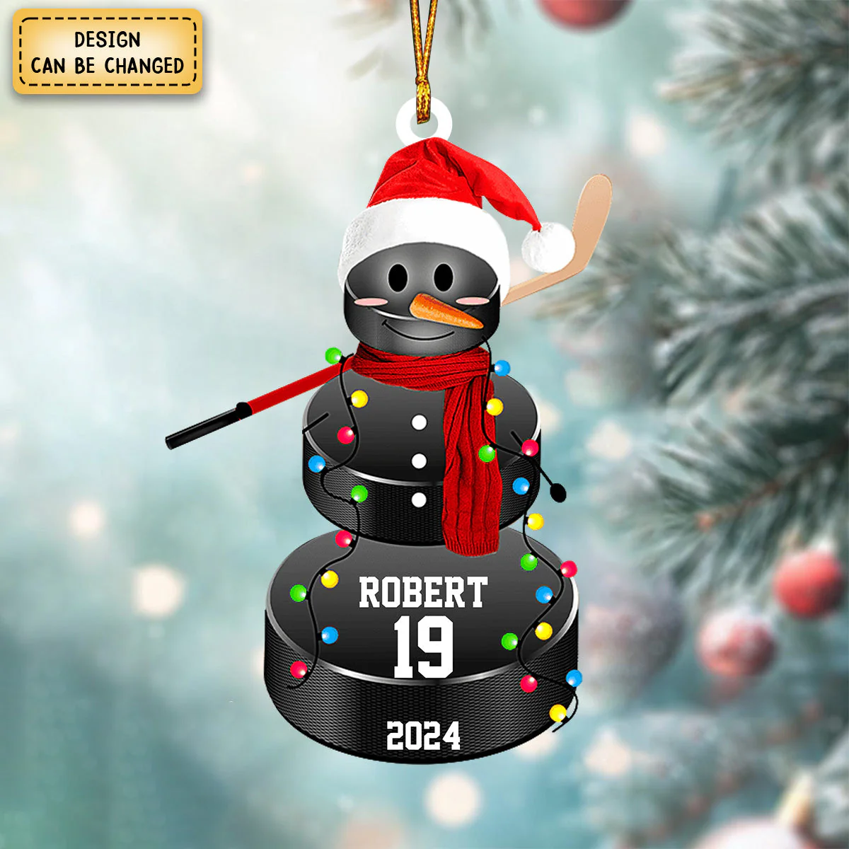Baseball Snowman - Gifts For Players, Team, Boys - Personalized Acrylic Ornament - Image 6