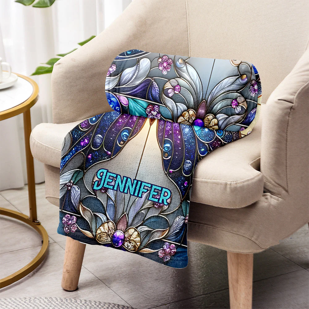Beautiful Butterfly - Personalized Butterfly Blanket - Image 7