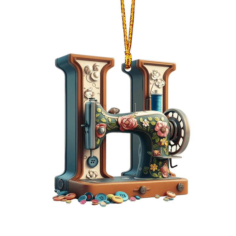 Beautiful Sewing Letter Shaped Ornament - Image 11