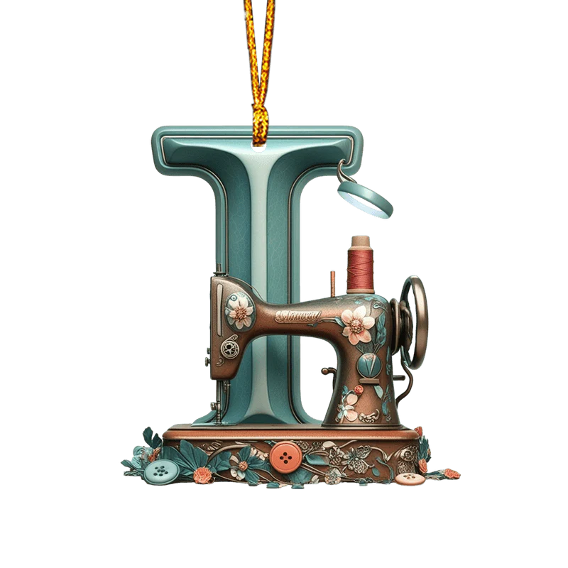 Beautiful Sewing Letter Shaped Ornament - Image 12
