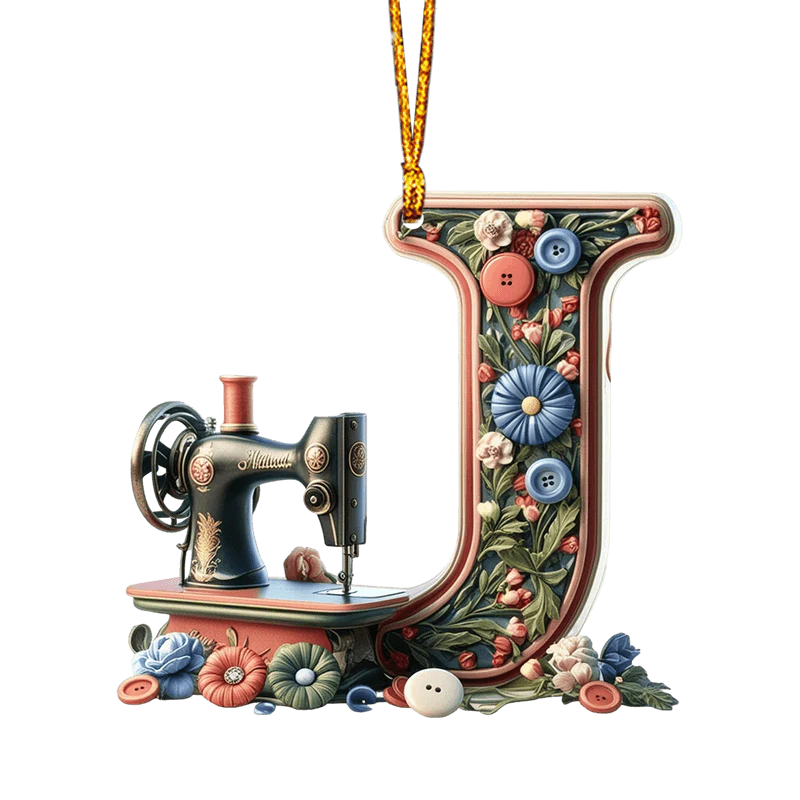 Beautiful Sewing Letter Shaped Ornament - Image 13
