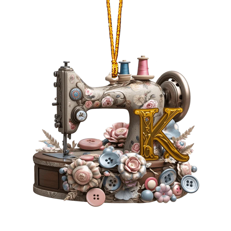 Beautiful Sewing Letter Shaped Ornament - Image 14