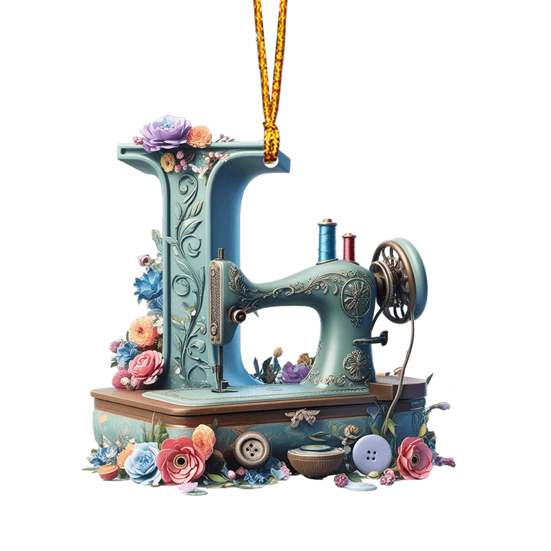 Beautiful Sewing Letter Shaped Ornament - Image 15