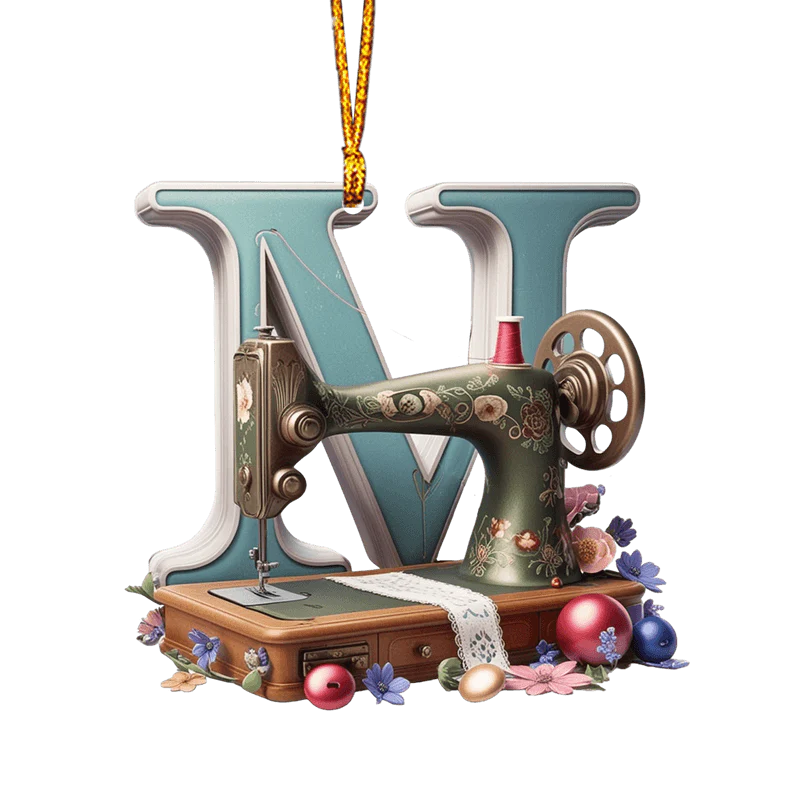 Beautiful Sewing Letter Shaped Ornament - Image 16