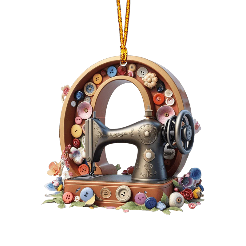 Beautiful Sewing Letter Shaped Ornament - Image 17
