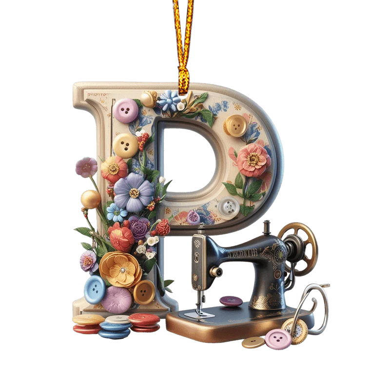 Beautiful Sewing Letter Shaped Ornament - Image 18