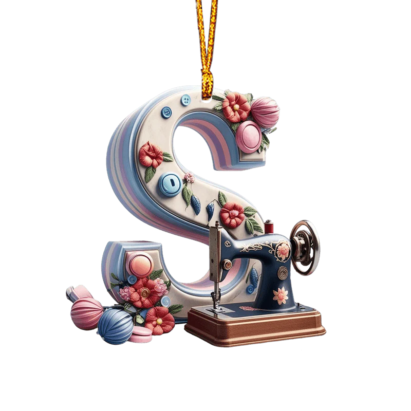 Beautiful Sewing Letter Shaped Ornament - Image 22