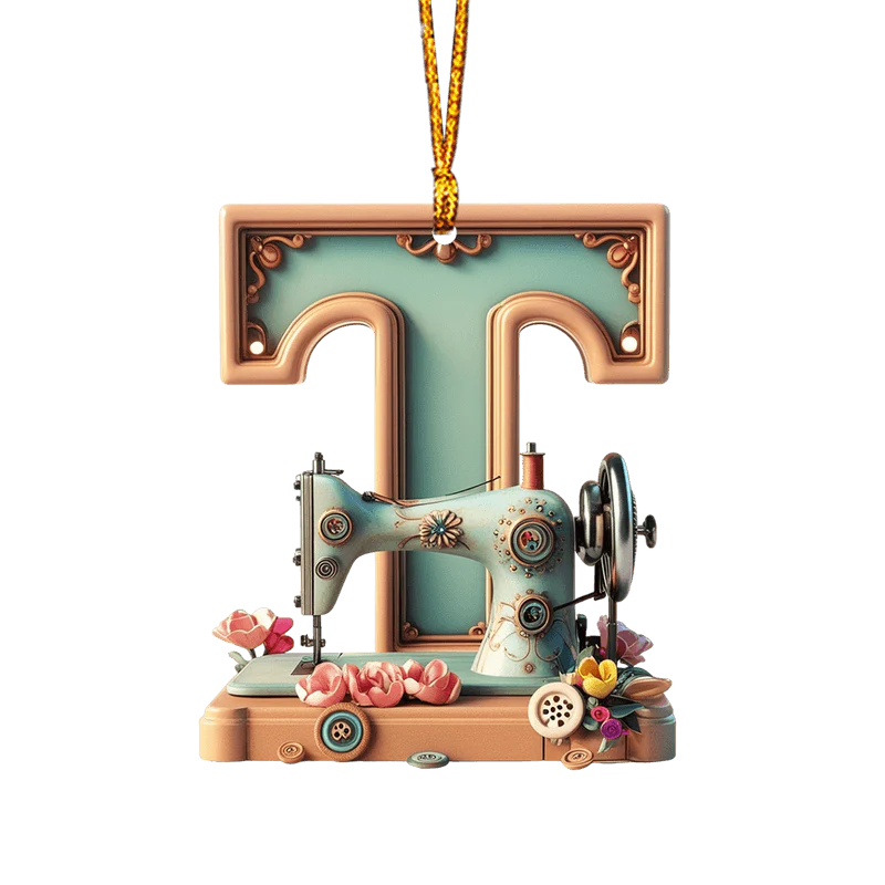 Beautiful Sewing Letter Shaped Ornament - Image 23