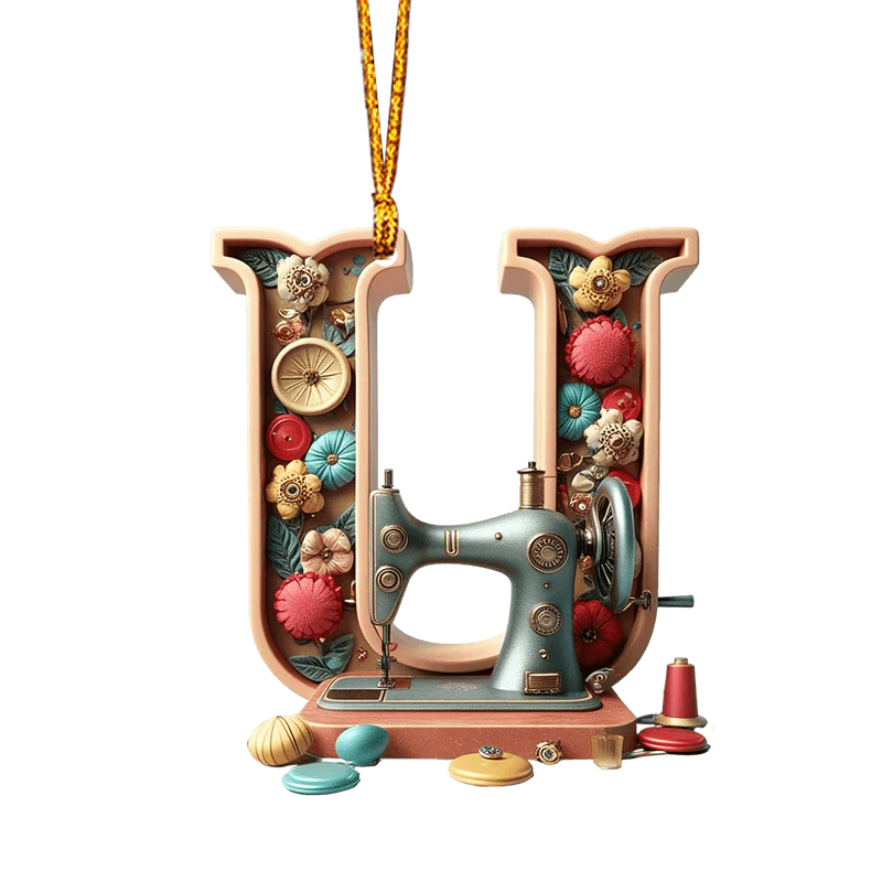Beautiful Sewing Letter Shaped Ornament - Image 24