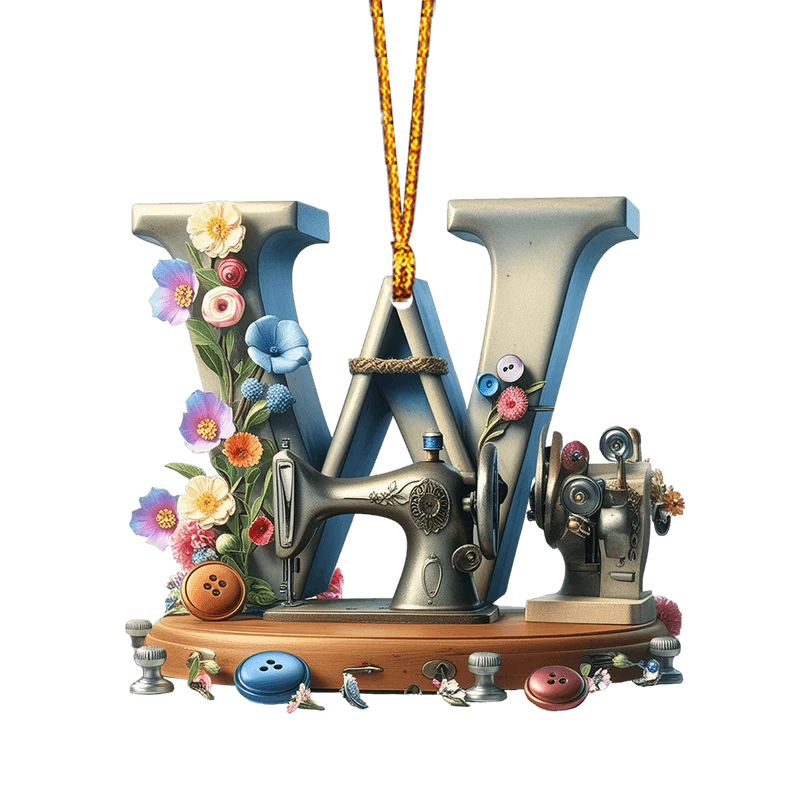 Beautiful Sewing Letter Shaped Ornament - Image 26