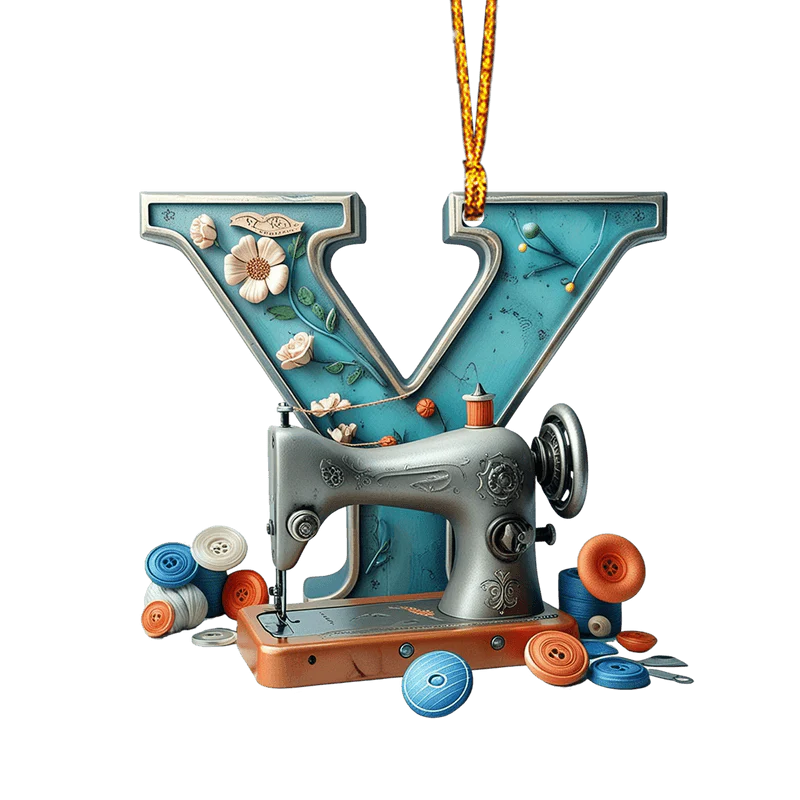 Beautiful Sewing Letter Shaped Ornament - Image 28
