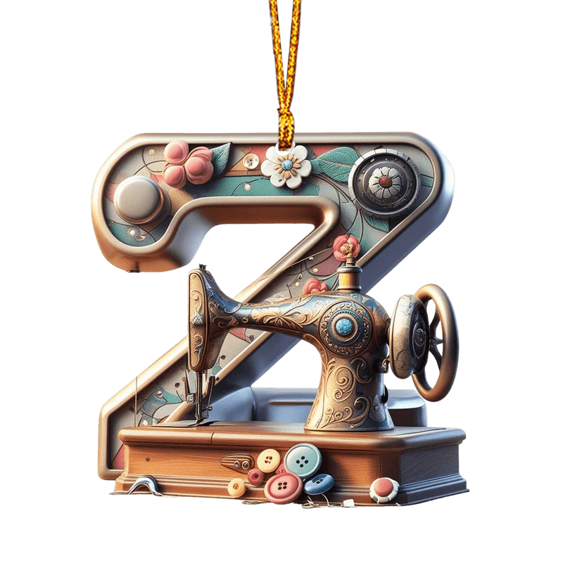 Beautiful Sewing Letter Shaped Ornament - Image 29